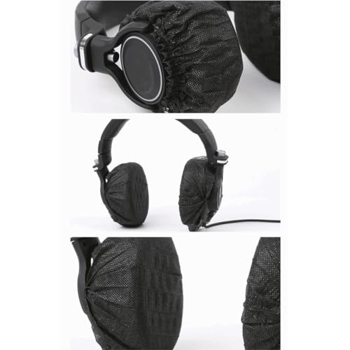 ZYAMY 100PCS Tapones para Auriculares Desechables Higiénicos de Tela No Tejida Protectores Elásticos para Almohadillas de 8 cm Especial para Cafés de Internet, Bibliotecas, Hospitales, Hoteles miniatura 4