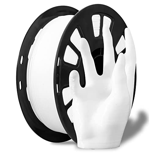 MIKA3D pla Filament 1.75mm 1KG 2.2lbs 3D Printer Filament (White Pla)