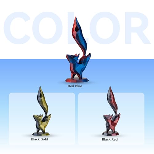 Image of Chitu Systems Conjure Silk Red Blue PLA Filament, Christmas Shiny Dual Color Filament, Using Reusable Spool Compatible with Bambu Lab Refill Filament, Diameters 1.75±0.02 mm 1KG 2.2lb
