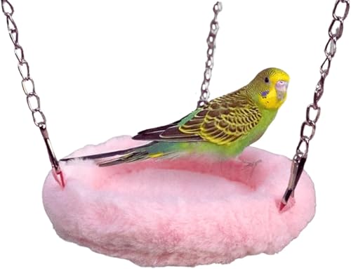 Bird Soft Nest Hanging Hammock Bed Toy for Parrot Parakeet Cockatiel Conure Lovebird Finch Canary Budgie Hamster Rat Gerbils Cage Perch (M)