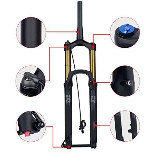 Fourche de vélo de montagne 27.5 pouces légère à suspension - 6