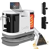 Lvelfe Carpet Cleaner Machines, 450W Hot Water Spot Cleaner, Multi-Purpose Portable Upholstery Cleaner mit Touchscreen Buttons, Remove Stains from Pet, Carpets, Sofa, Stairs, Upholstery, Car Seats