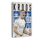 HFSEZP Toni Kroos Real Madrid Poster auf Leinwand, 