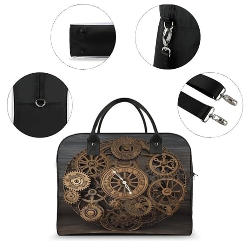 Maletín Steampunk con diseño de engranajes para laptop ligero miniatura 6