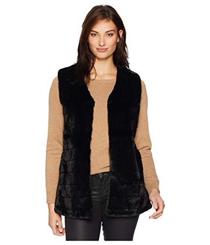 Echo Women's Faux Fur Vest, Black, Medium/Large