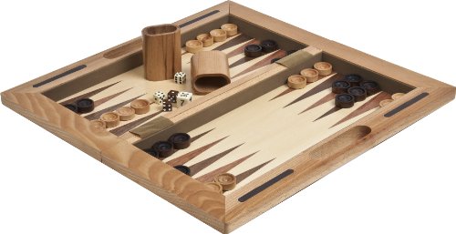 Chambers Street Wooden Chess, Checkers & Backgammon Combination
