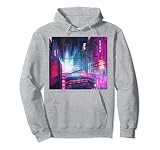 Cyberpunk City Sci Fi Night Tokyo Japon Urban Noir Dystopia Sweat à Capuche
