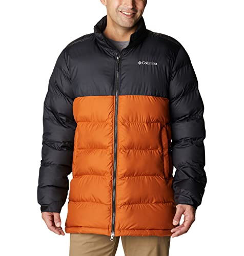 Columbia Pike Lake - Chaqueta media para hombre, cobre cálido/negro, talla M