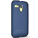 TUDIA Full-Matte Arch TPU Bumper Protective Case for Motorola Moto G Smartphone (2013 1st Gen Only) (Matte Blue)