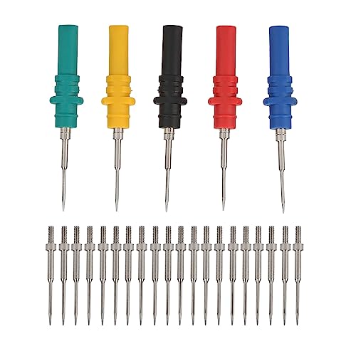 Image of 5pcs Oscilloscope Probes Pins and 20pcs Replacement Needles Automotive Diagnosis Test Repair Tools Piercing Needle Probes for Auto Maintainance