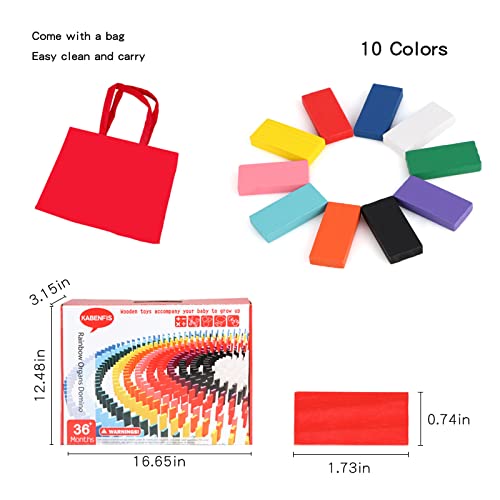 1000 Pcs Dominoes Set For Kids Wooden Building Blocks 10 Colors Bulk Dominoes Racing Tile Games Educational Toy For Kids Birthday Party With 26 Add-On Blocks And 1 Storage Bag #TOP5