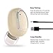 NENRENT Q13 Bluetooth Earbud, Smallest Mini Invisible V4.1 Wireless Bluetooth Earpiece Earphone Headset Headphone with Mic Hands-Free Calls for Smartphones(1 Piece) Nude…
