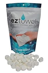 a bag of EZ towel tablets