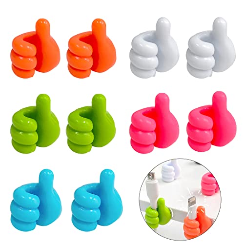 10 Pièces Crochet Mural En Silicone Pour Pouce CréAtif Crochets Muraux Multifonctions Mini Pinces Pour CâBle De Pouce Auto-AdhéSifs Crochet Mural Du Pouce Pour Cuisine Salle De Bain Bureau