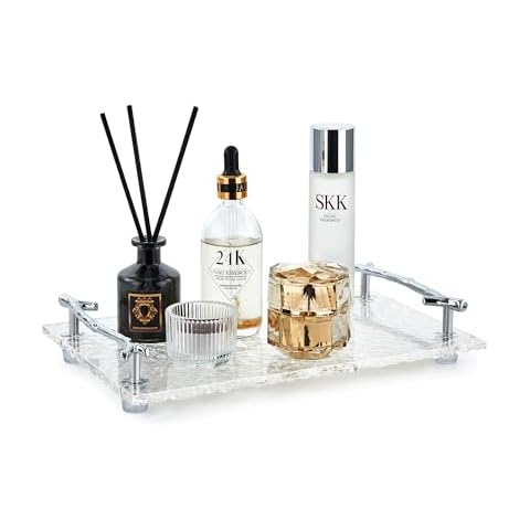 HEYBALUN Acrylic Vanity Tray Cover