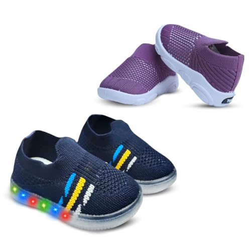 Image of Kids Trending Slip-On Shoes Combo, Pack of 2 (Light Shoe + Musical Shoe)
