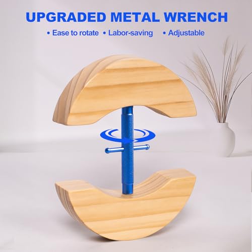 Image of Hat Stretcher, Hat Stretchers for Fitted Hats, Wooden Hats Stretcher with Lever Wrench, Extender for Men