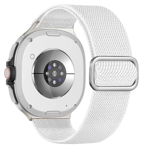 [�����ȓX] �ɓK��Samsung Galaxy Watch 8 44mm 40mm 46mm �Ή� �L�k���X�g���b�v �V���V�� �i�C���� �X�|�[�c ���X�g�u���X���b�g Correa Galaxy Watch 8 �N���V�b�N�o���h(White)