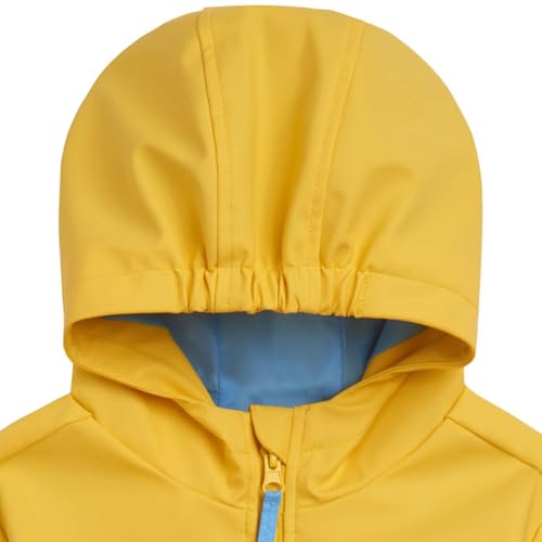 Bluey Yellow Zip Up Waterproof Rain Jacket Toddler to Little Kid Sizes (2T - 7-8)4