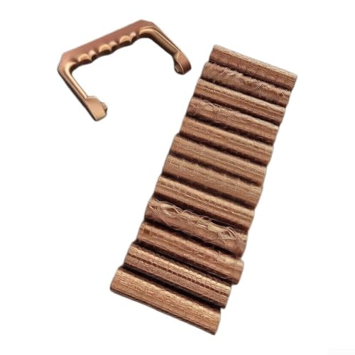 Lot de 9 rouleaux de texture d'argile avec poignée ergonomique pour argile polymère, modélisation artisanale, noir (or rose)