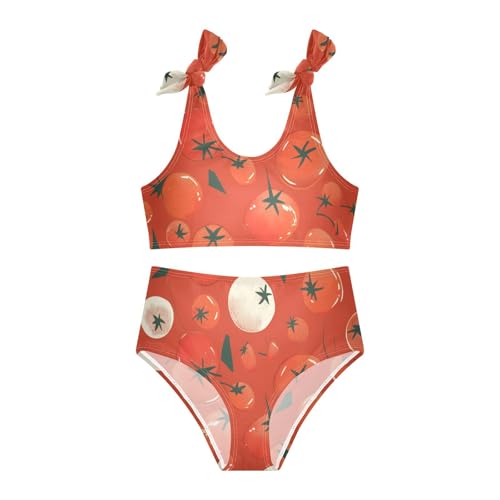 KLL Seamless Tomatoes Vegetable Girls Bikini Sets 2 Piece Cute Swimsuit Beach Swimwear Bathing Suit3