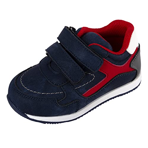  Chicco Scarpa primipassi Nr. 20 Color Blu con Dettagli Rossi e Doppio Strap