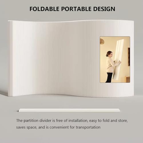Paravent séparateur de pièce rétractable et autoportant gain de place - 5
