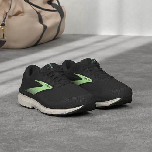 Brooks Women's Dyad 11 Running Shoe - Black/Ebony/Green - 8 Medium