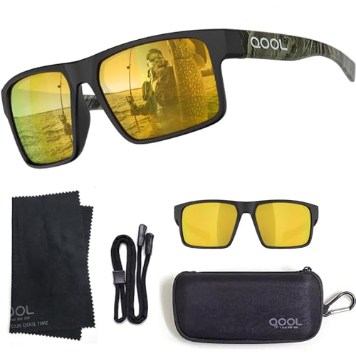 Image of Floating Polarized Fishing Sunglasses Saltwater Resistant Lenses That Coating Won't Peel Rub off