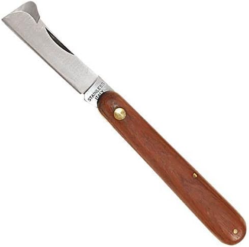 Miniatura 2 de AM Leonard plegable Budding injerto cuchillo mango de madera de palisandro