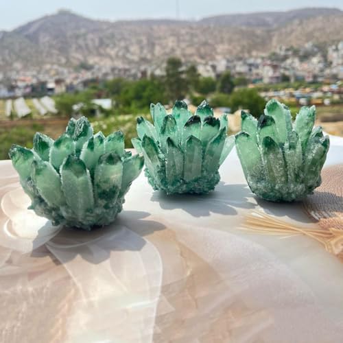 Quartz vert en cluster authentique ornement de qualité premium - 7