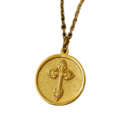 Collar de cruz ortodoxa para mujeres cristianas LKBEADS, regalo de fe y protección