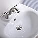 Orhemus Solid Brass Sink Overflow Cap Round Hole Cover for Bathroom Basin, Brushed Nickel Finish
