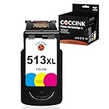 COCCINK CL-513 XL Colour Printer Ink Cartridges Replacement for Canon 513XL Colour 511 XL Compatible with MP250 MP230 MP280 iP2700 MP240 MP495 - Image 1