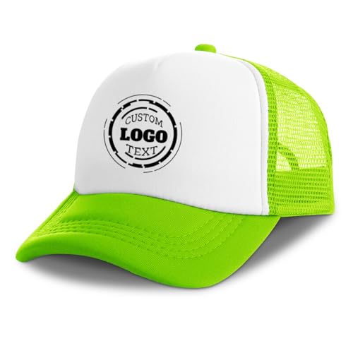 Customized Trucker Hats for Men Women Bulk Custom Cap Design Your Own Logo Text Image Personalized Baseball Cap for Gifts Sports Deep Green Hat 1