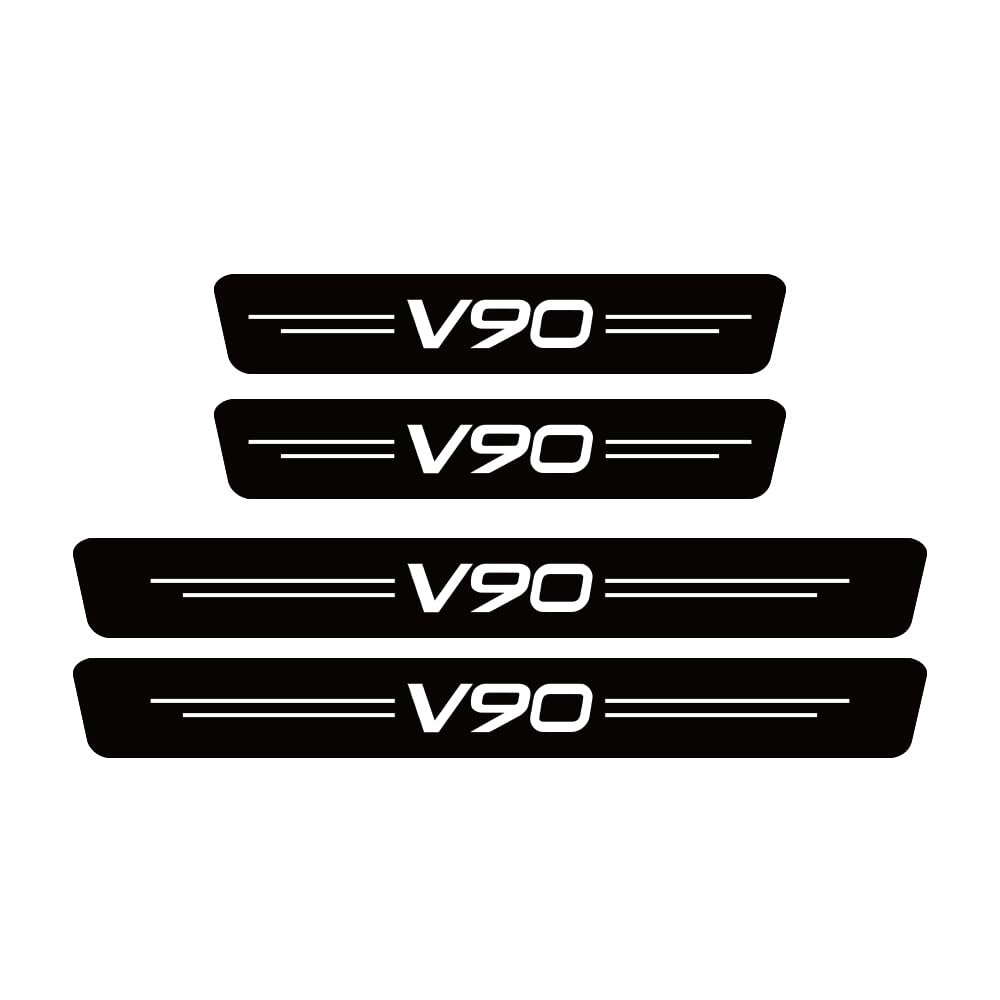 Sdyayfge Normal 4Pcs Kick Plates Car Door Sill Protector,For Volvo V90