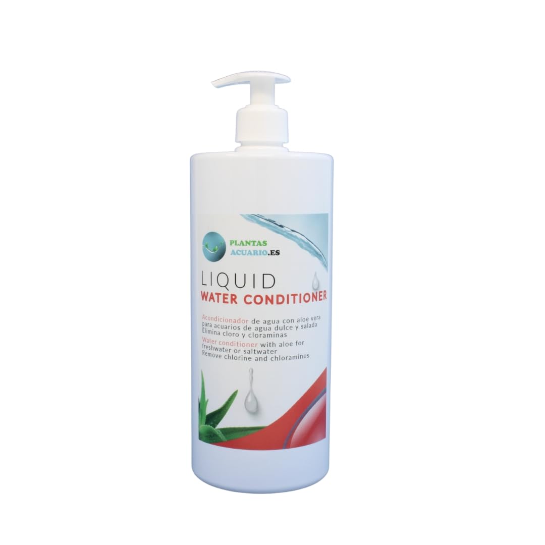 Plantasacuario Acondicionador de Agua para Acuario anticloro y cloraminas con Aloe Vera, Water Conditioner 100 ml