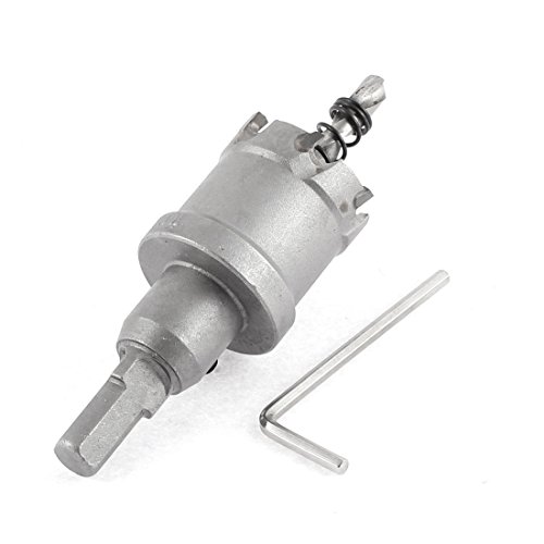 Aexit 32mm Cutting Hole Saws & Accessories Diameter 6mm Shank Twist Drill Bit Hole Saw Cutter w Hole Saw Sets Hex Wrench