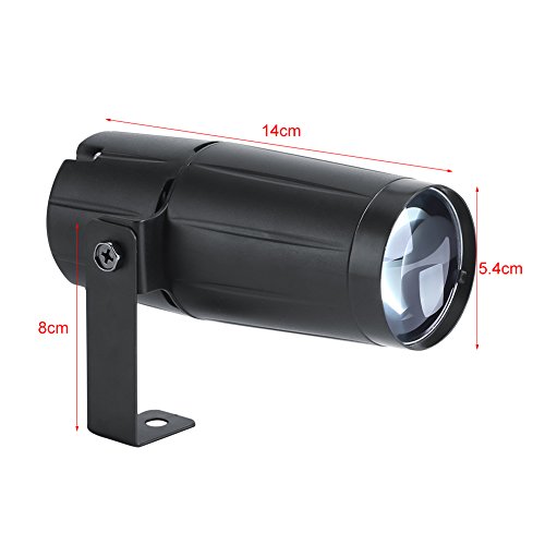 3W Disco Ball Pin Spot Light, EU 220V~240V 3W LED Beam Spotlight Stage Disco Pub Party Light for Mirror Ball Club Party Bar DJ Events by EVTSCAN - Image 5