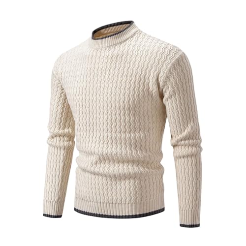 Men O-Neck Slim Fit Knit Sweater Casual Pullovers Fashion Knitted Tops