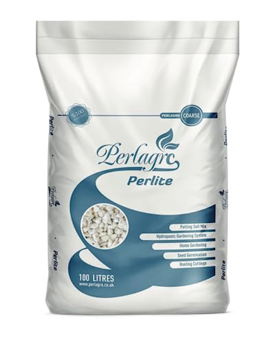 Premium Perlite grade 2 to 5mm Hydroponics For Mixing Compost Growing 100L bag
