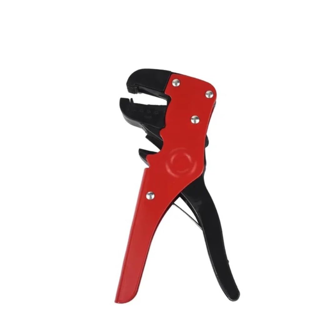 WUZIA Duck Beak Plier 2 in 1 Multifunction Cutting Wire Stripper Portable Non-Slip Cable Stripper Cable Wire Repair(Red)