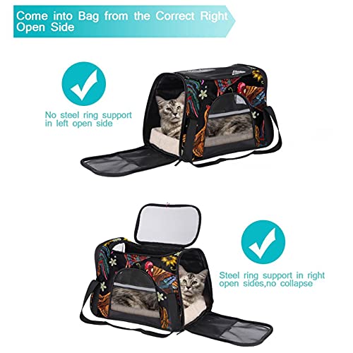 Sac de transport pliable pour chat et lapin imprimé coq - 6