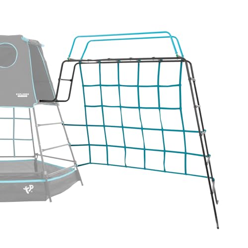 TP Toys Monkey Bridge Black Edition - Powder Coated Galvanized Steel Black Edition, Monkey Bar, Climbing Net For Play Tower, Climbing Tower & Playhouse Play Tower Accessories - Age 3+ Years.