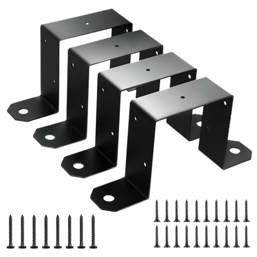 Anclaje de postes para terrazas y cubiertas de madera exterior 4x4 2