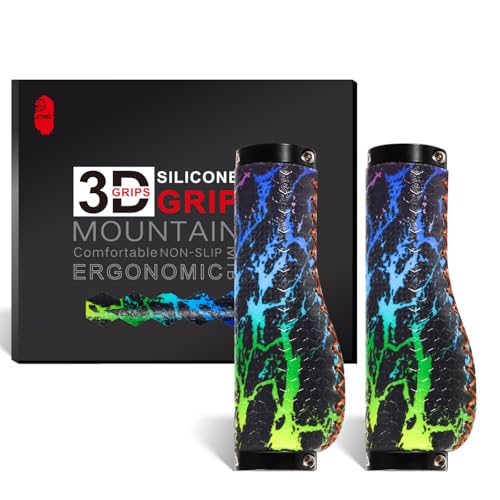 Chooee Ergonomic Mountain Bike Grips,Silicone Bike Handlebar Grips for MTB/BMX.