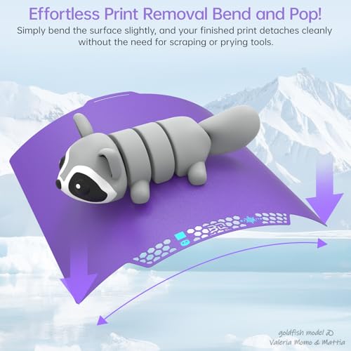 Image of BIQU CryoGrip Pro Glacier-Purple 257x257MM for Bambu-Lab P1P /P1S /X1C /X1E /A1 3D Printers Panda Build Plate Double Sided Upgrade Removable Surface Platform