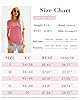 MOLERANI Women T Shirts Short Sleeve V Neck Summer Tops Casual Loose Tee Dyed Pink Yellow Size 18-20 #5