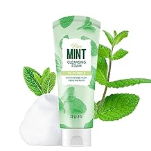 GASHINA STORY Mint Pore Korean Face Wash Cleansing Foam Renewal, Korean Facial Cleanser Refresh Acne Prone Skin 130g/4.58oz Kwailnara 1 Pack