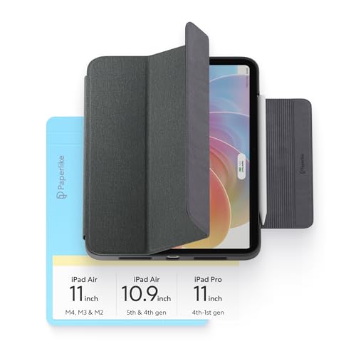 Protezione senza ingombro: Un bumper in gomma sottile e un pannello posteriore rinforzato proteggono il tuo iPad da urti, cadute e usura quotidiana, soprattutto sui bordi, mantenendo la custodia sottile, minimalista e dall’aspetto professionale.